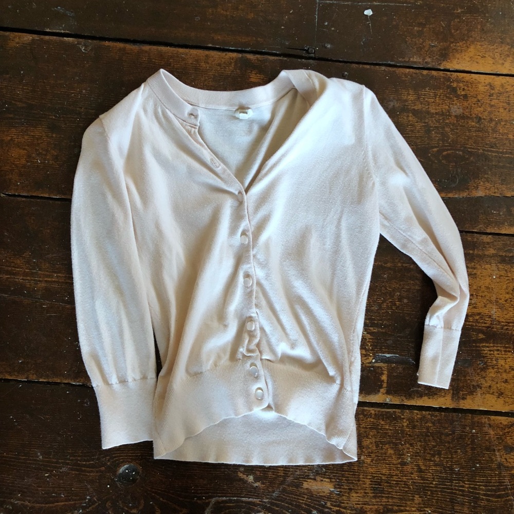 J crew button down sweater